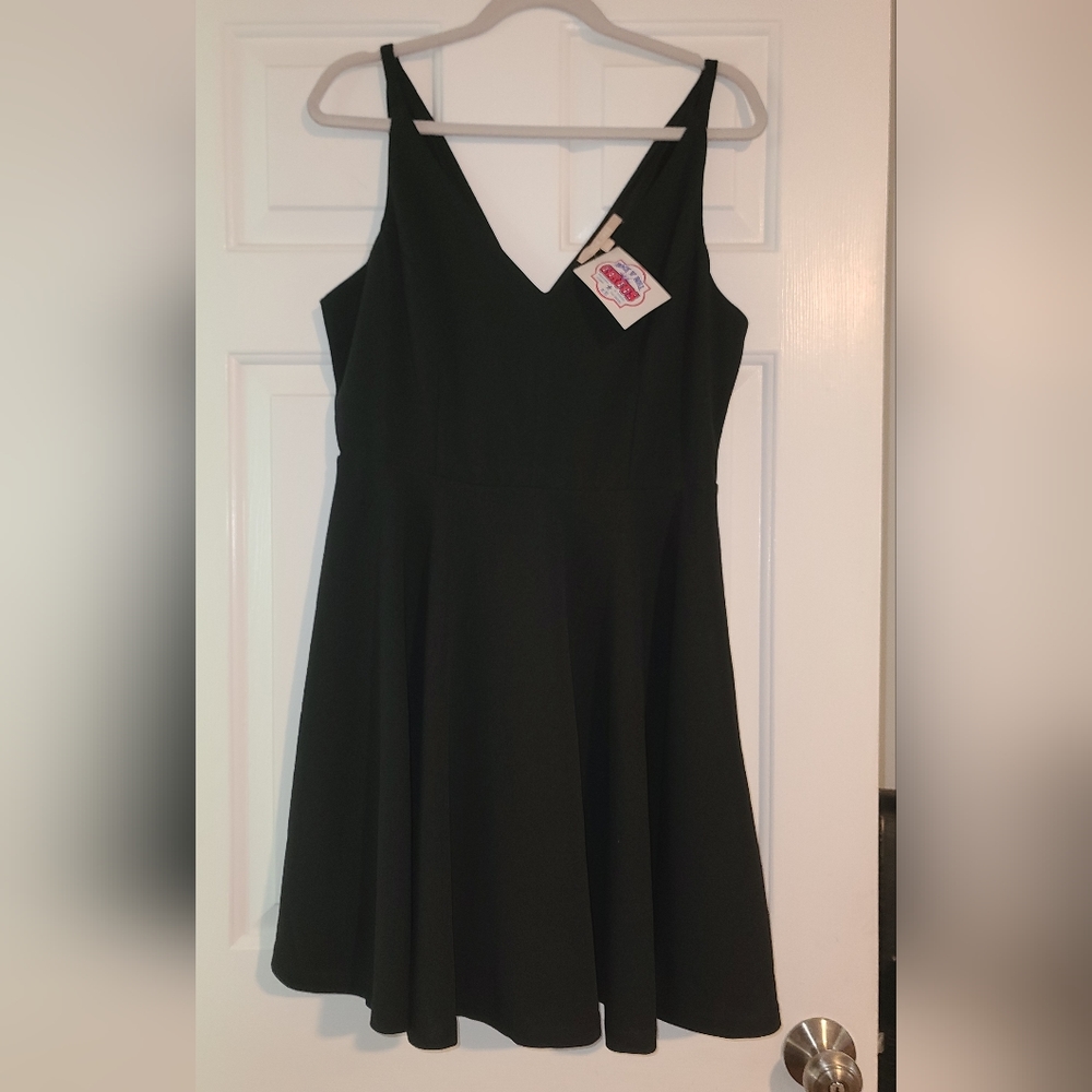 Black skater dress